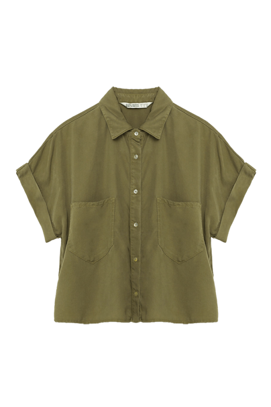 Zara CROPPED SHIRT